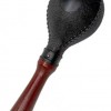 26CM 兒童圓頭 大塑膠沙錘 黑色 maraca (單個裝)