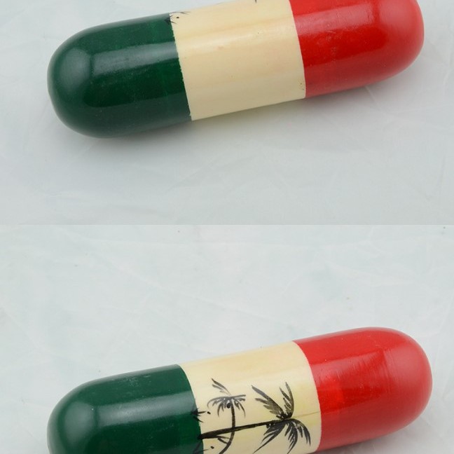 木質大椰樹 沙筒  (單個裝)