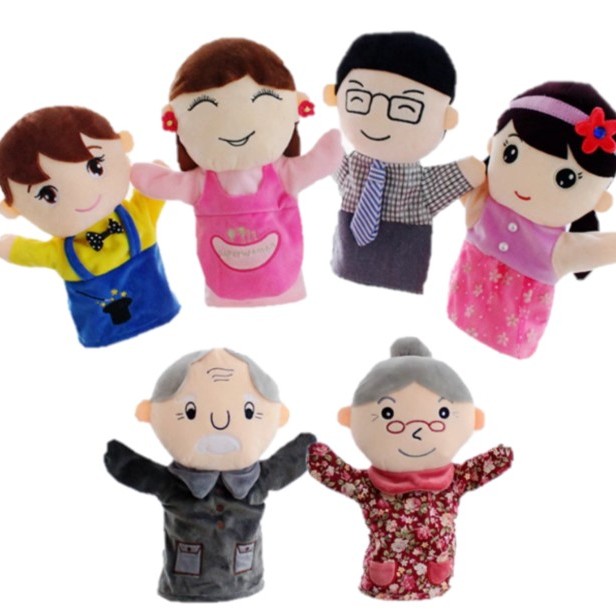 兒童 卡通一家人手偶 手套玩偶 25cm Family Hand Puppets (單個裝)