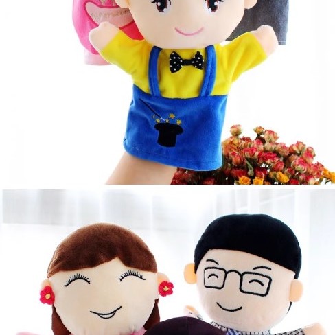 兒童 卡通一家人手偶 手套玩偶 25cm Family Hand Puppets (單個裝)