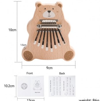 兒童 8音 迷你 小熊拇指琴 便携卡林巴 迷你拇指琴 MINI KALIMBA