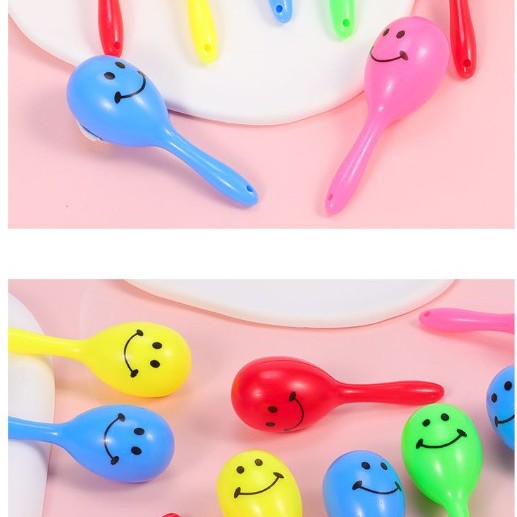 7CM 兒童迷你 笑臉 塑膠沙錘 手指 迷你沙錘 maraca (單個裝)