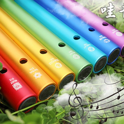 七彩蛙音管 蛙蛙管 七脈輪哇音管 單支裝 Wah Wah Tubes