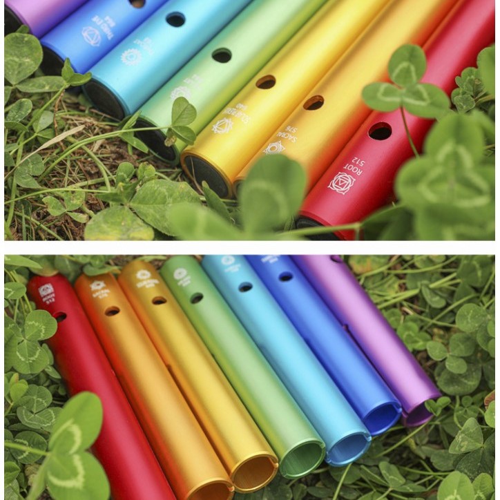 七彩蛙音管 蛙蛙管 七脈輪哇音管 單支裝 Wah Wah Tubes