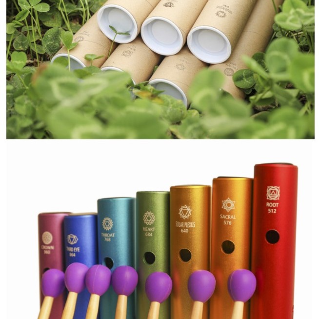 七彩蛙音管 蛙蛙管 七脈輪哇音管 單支裝 Wah Wah Tubes