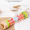 19CM 大木質款塑膠 兔子與熊 雨聲沙筒 maraca(單個裝)