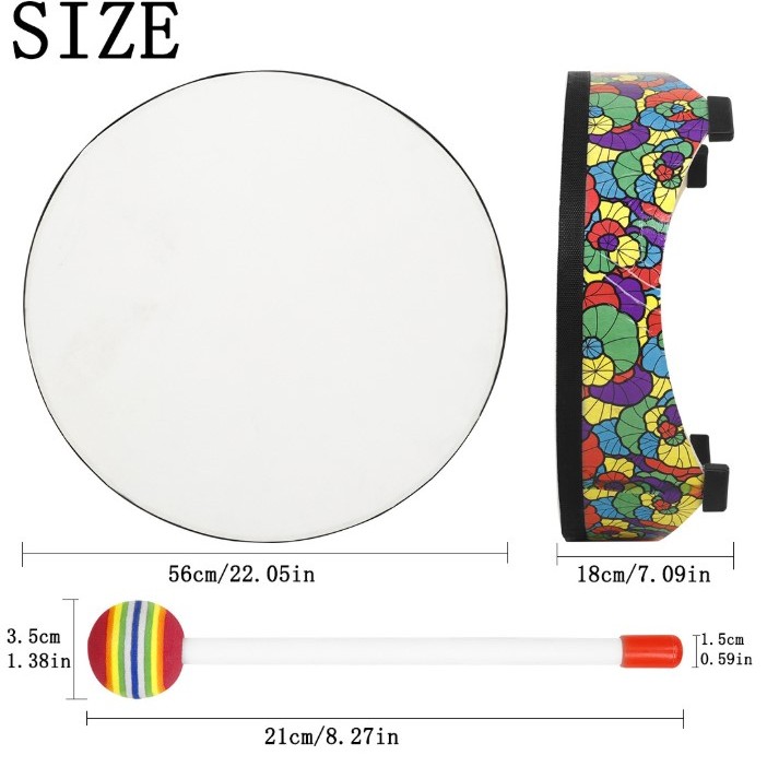 56cm 兒童 矮身集合鼓 手敲打擊鼓 兒童大鼓 地鼓