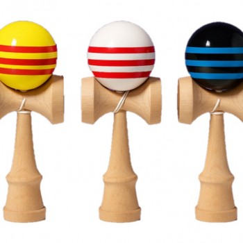 木製技巧球 劍球 劍玉 Kendama 條紋款 (18CM) KE01