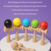 木製技巧球 劍球 劍玉 Kendama 條紋款 (18CM) KE01