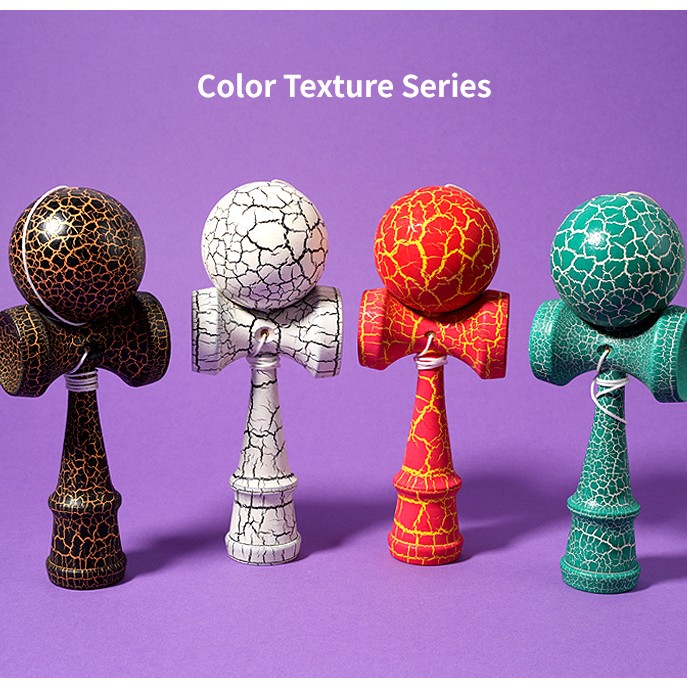 木製技巧球 劍球 劍玉 Kendama 條紋款 (18CM) KE01
