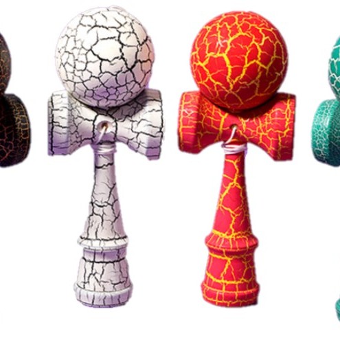 木製技巧球 劍球 劍玉 Kendama 裂紋款 (18CM) KE02