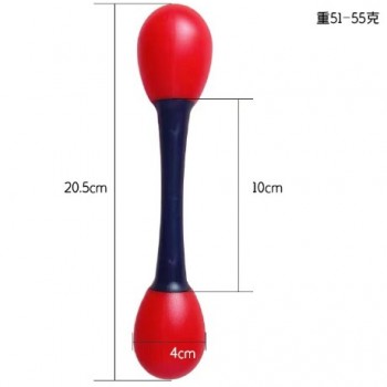 20CM 兒童 雙頭 塑膠沙錘 maraca (單個裝)