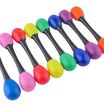 20CM 兒童 雙頭 塑膠沙錘 maraca (單個裝)