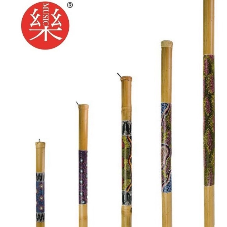 印尼 竹製彩繪 雨棍 彩繪竹雨聲棒 彩繪雨棍 Rainstick (長100CM)