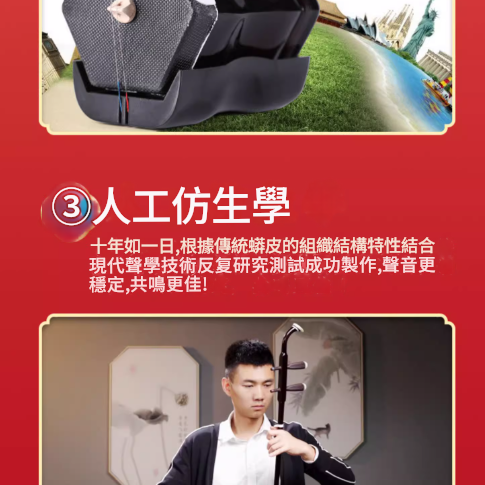 CS 高分子琴皮 二胡 07A 環保二胡