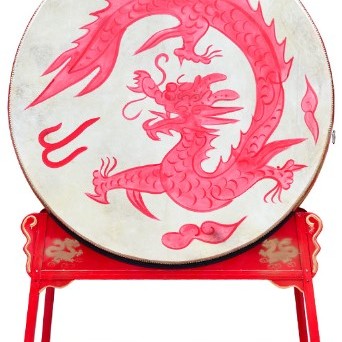 1.8米 立式戰鼓 龍鼓 連立式鼓架