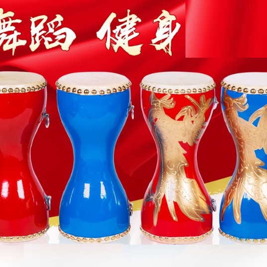 12CM 牛皮胸鼓 曲漾腰鼓 兒童腰鼓