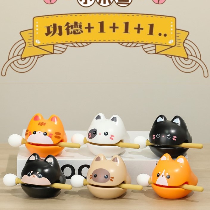  可愛卡通小貓 小狗款 小木魚