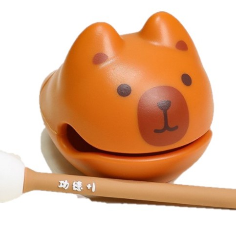  可愛熊貓/水豚款 小木魚 一套3款套裝