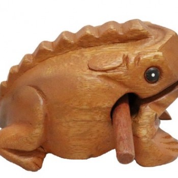 青蛙 手工木雕木魚 (中)