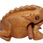 青蛙 手工木雕木魚 (加加大)