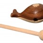 小鯨魚 手工木雕 木魚
