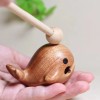 鯨魚款 烏檀木 手工木雕 木魚