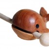 鯨魚款 烏檀木 手工木雕 木魚