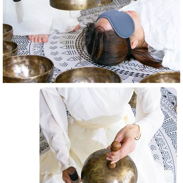 20CM 尼泊爾手工 手持頌缽 手柄款頌缽 Singing Bowl