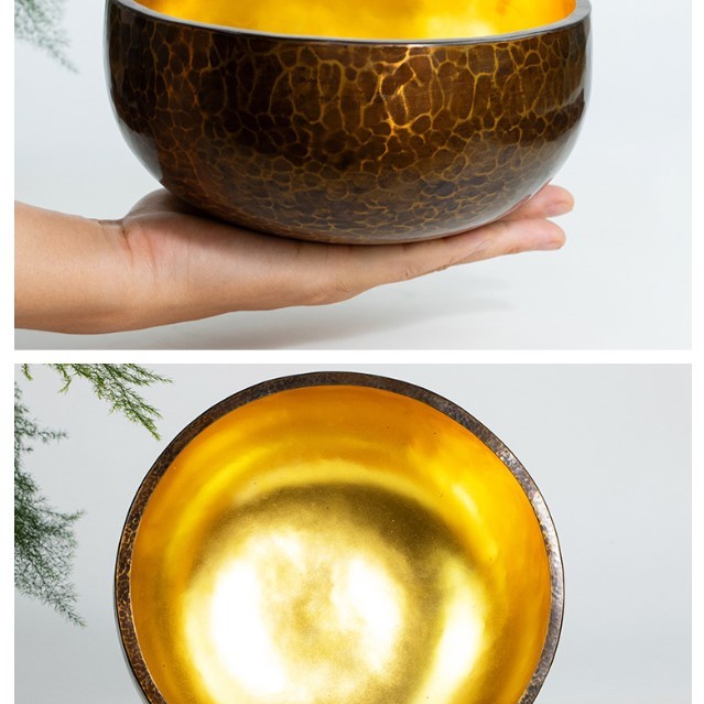 26CM 尼泊爾手工 紫金缽 紫金頌缽 Singing Bowl