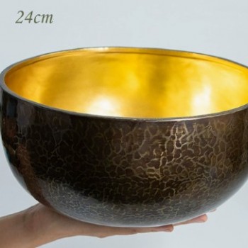 24CM 尼泊爾手工 紫金缽 紫金頌缽 Singing Bowl