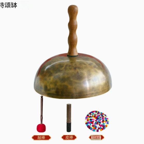 20CM 尼泊爾手工 手持頌缽 手柄款頌缽 Singing Bowl