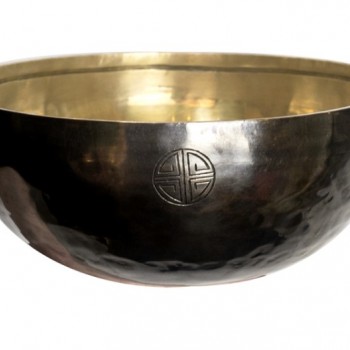 12CM 尼泊爾手工 烏金雙色 滿月頌缽 頌缽 Singing Bowl