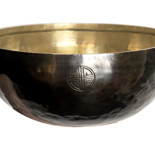 26CM 尼泊爾手工 烏金雙色 滿月頌缽 頌缽 Singing Bowl