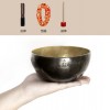 16CM 尼泊爾手工 烏金雙色 滿月頌缽 頌缽 Singing Bowl