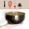 18CM 尼泊爾手工 烏金雙色 滿月頌缽 頌缽 Singing Bowl