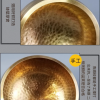 11CM 尼泊爾手工 銅磬 頌缽 黃銅款