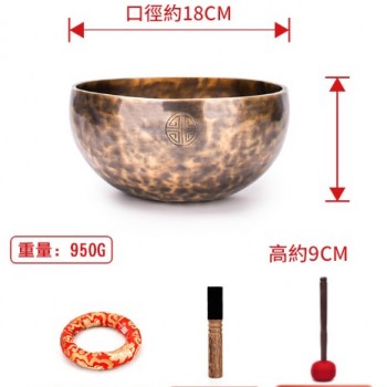 18CM 尼泊爾手工 滿月頌缽 Full Moon Singing Bowl