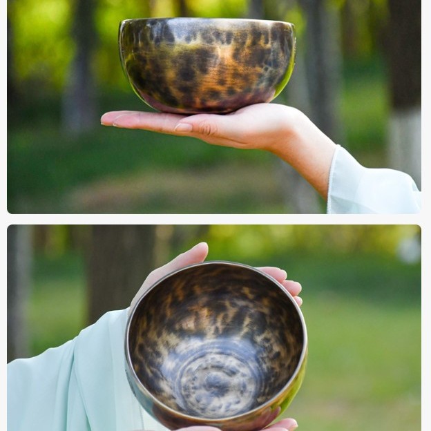 22CM 尼泊爾手工 滿月頌缽 Full Moon Singing Bowl