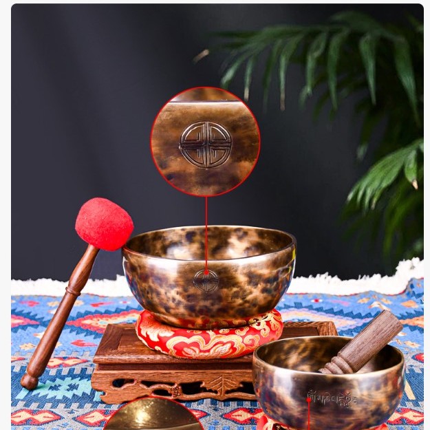 22CM 尼泊爾手工 滿月頌缽 Full Moon Singing Bowl