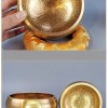 11CM 尼泊爾手工 銅磬 頌缽 黃銅款