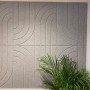 1.2米X0.6米 (2尺X4尺) 裝飾款 聚酯纖維 吸音板 隔音板 (9MM厚) 鐳射雕刻圖案款