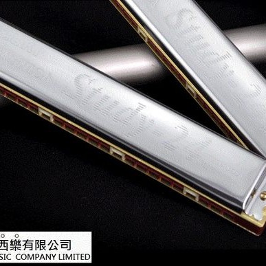 SUZUKI 24 孔高級複音 口琴 Harmonica
