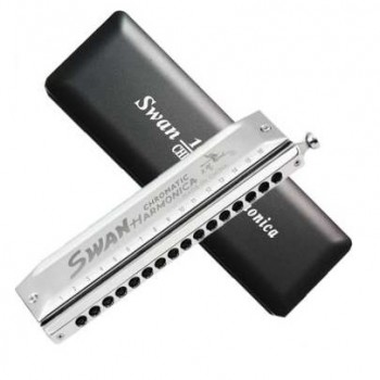SW1664 天鵝牌16孔64音 半音階口琴 Harmonica