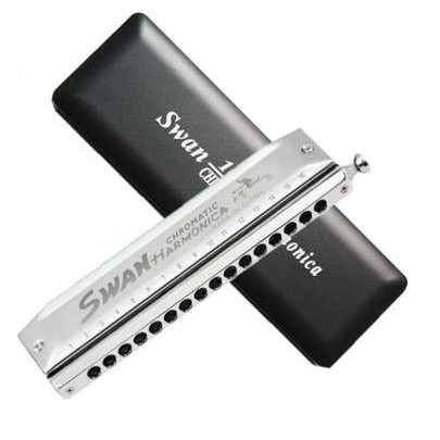 SW1664 天鵝牌16孔64音 半音階口琴 Harmonica