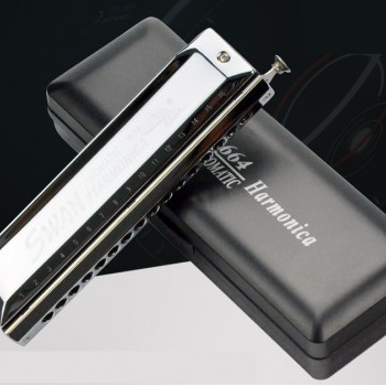 SW1664 天鵝牌16孔64音 半音階口琴 Harmonica