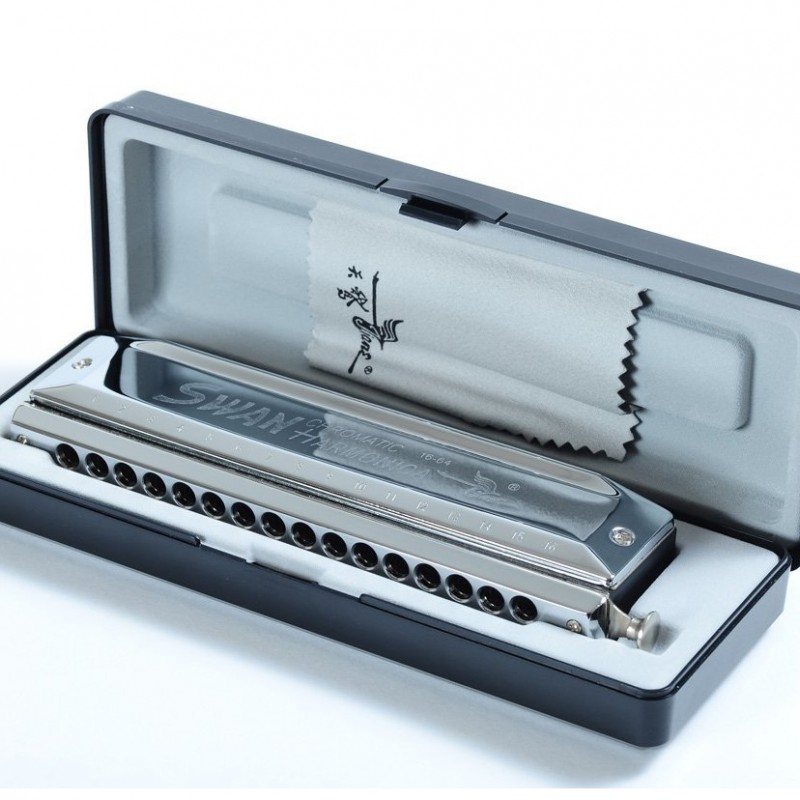 SW1664 天鵝牌16孔64音 半音階口琴 Harmonica