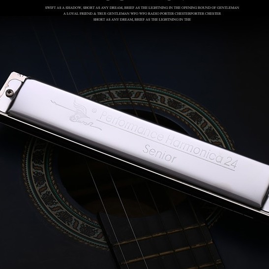 SWAN 天鵝牌 24 孔 高級複音 口琴 7調套裝 Harmonica 一套7個