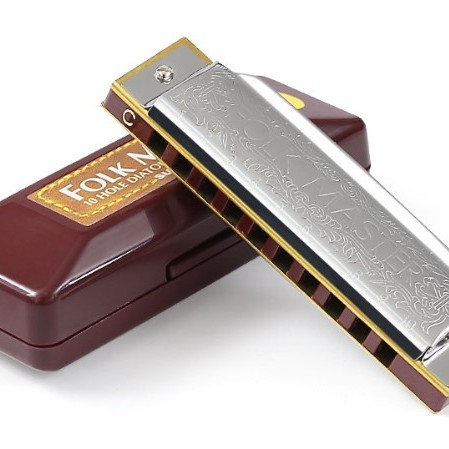 SUZUKI 10孔 藍調口琴 Harmonica