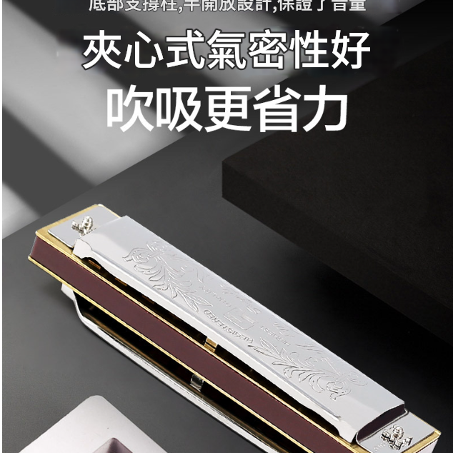 SUZUKI 10孔 藍調口琴 Harmonica
